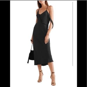 Michelle Mason v-neck slip long dress